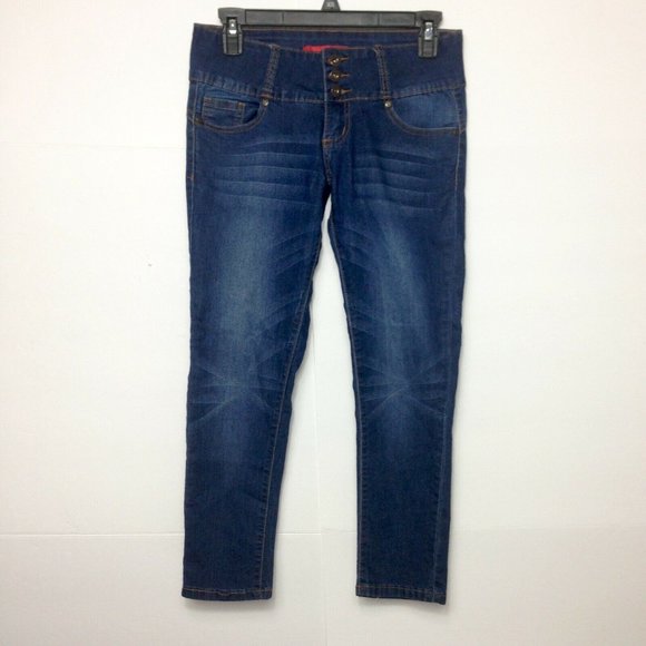 Go Go Star Stretch Cropped Jegging Jeans - Picture 1 of 7